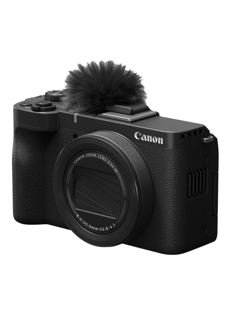 PowerShot V1, Hybrid Camera, Built-in Ultra-Wide-Angle Zoom Lens, 4K Video, Vlogging, Live Streaming, Content Creation, Compact Design