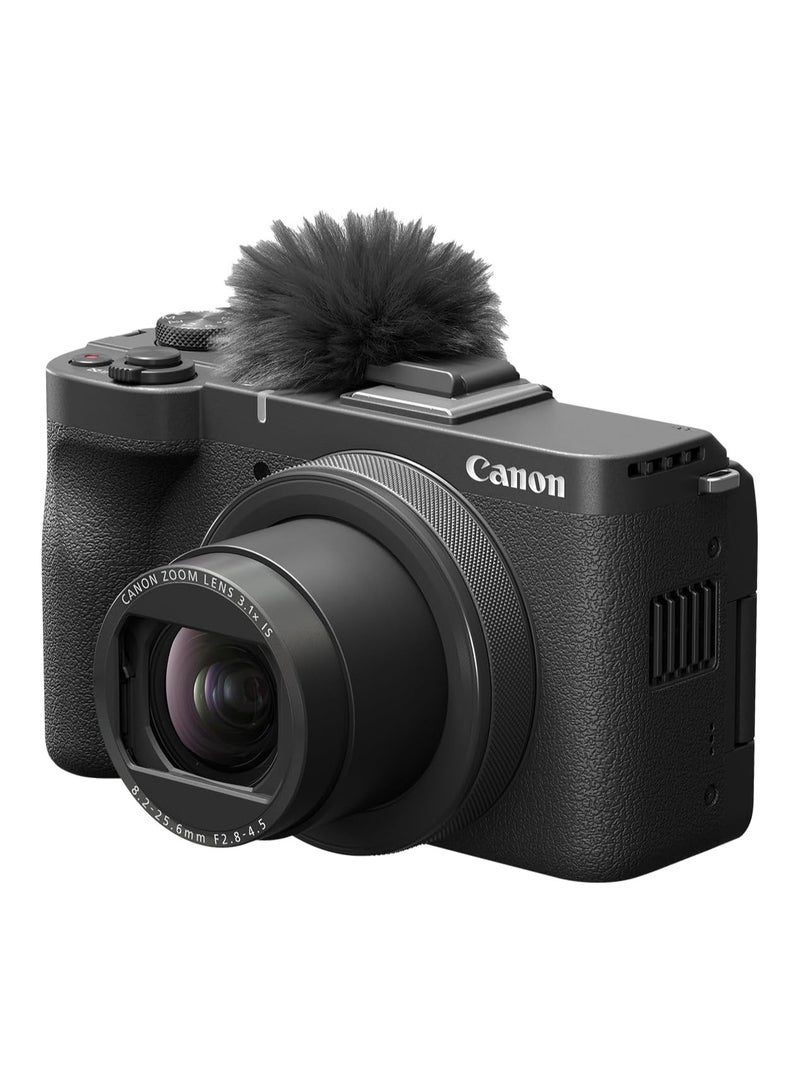 PowerShot V1, Hybrid Camera, Built-in Ultra-Wide-Angle Zoom Lens, 4K Video, Vlogging, Live Streaming, Content Creation, Compact Design