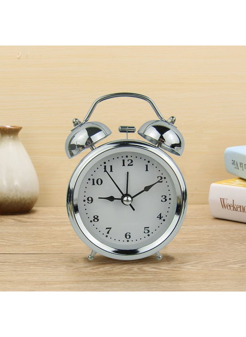 ASTOUND Twin Bell Alarm Clock Battery OperatedRetro Classic Alarm ClockLoud Mechanical WindUp Alarm Clock with Stereoscopic Vintage for Heavy Sleepers FamilyFriends and Collegue