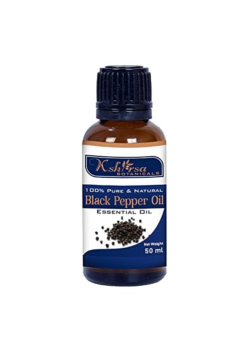 100 Pure Black Pepper Essential Oil Piper Nigrum Therapeutic Grade for Skin Hair 50 ml