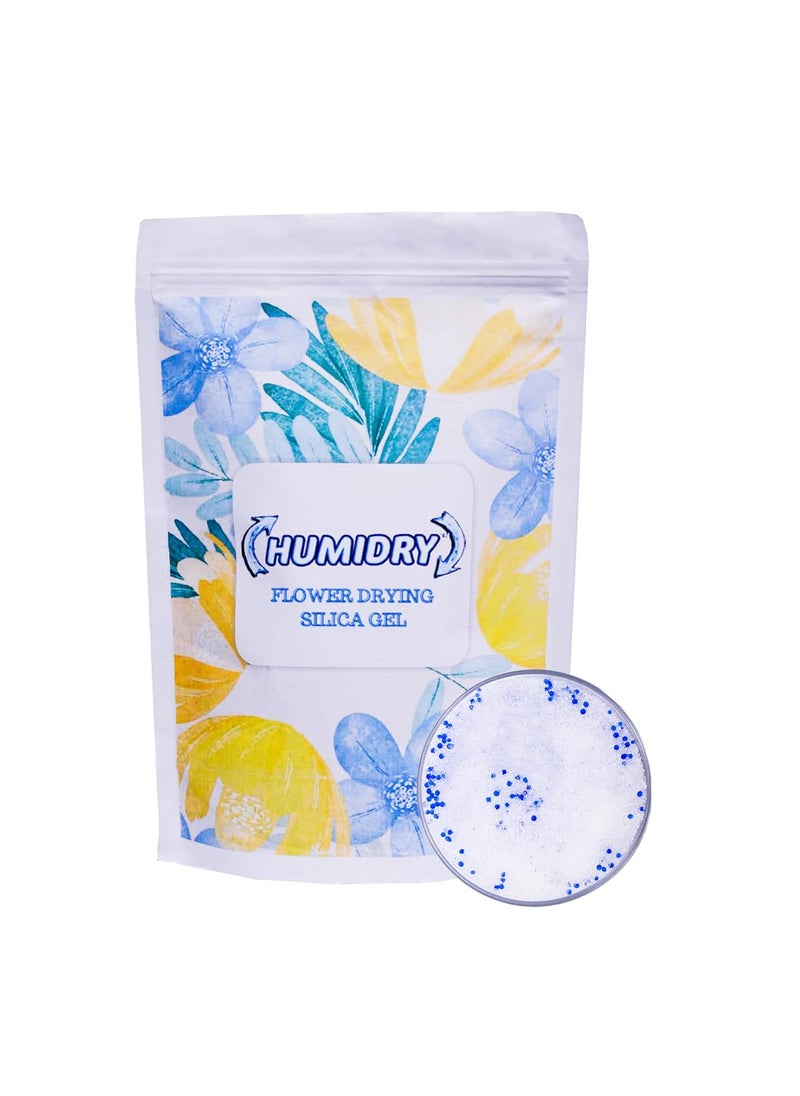 HUMIDRY Flower Drying Absorber Silica Gel for DIY with Dry flowers Art and Craft Potpourri Home Dcor and Resin Art Reusable colour Indicating Silica gel Crystals 500 gram