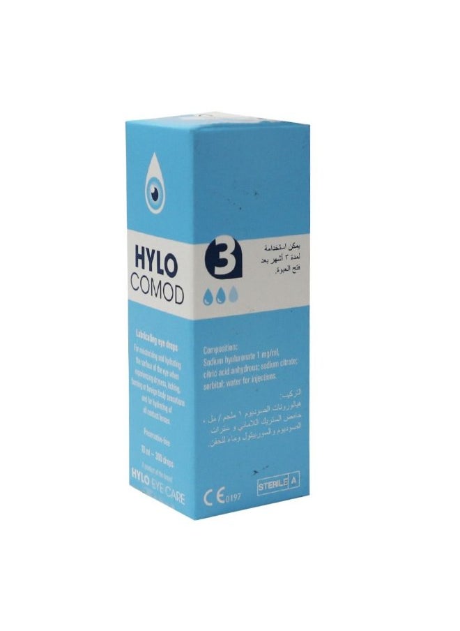 Hylo Comod Lubricating Eye Drops 10Ml 300Drops