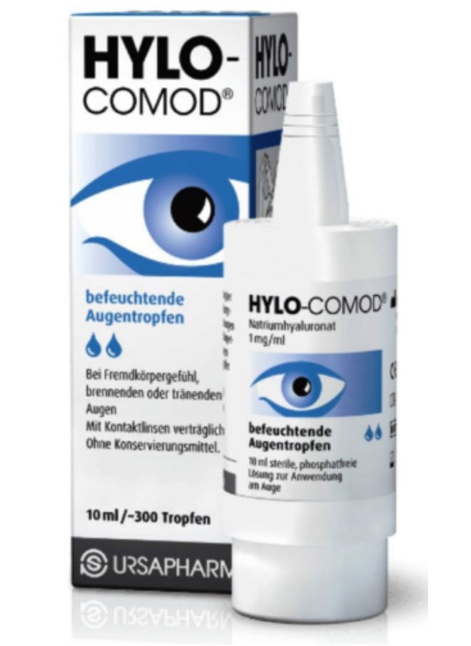 Hylo Comod Lubricating Eye Drops 10Ml 300Drops