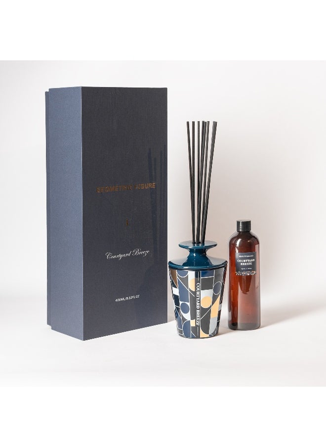 Courtyard breeze diffuser with fiber sticks 400 ml