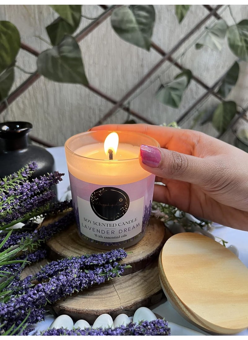 Wrapped up Love Mothers Day Scented Candle Lavender Scented Candle with Essential Oils Scented Candles for Home Aromatherapy Candles Aesthetic Candle