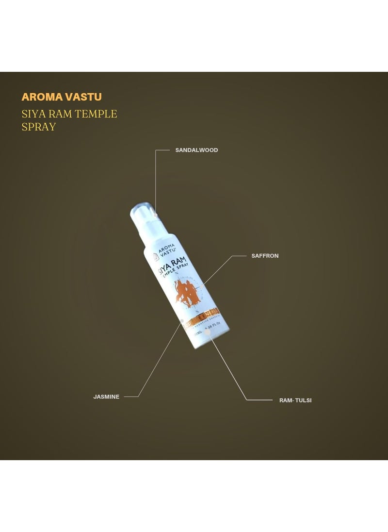 aroma vastu Siya Ram Temple Spray longlasting Temple Air Perfume essential oils Perfume Room Fragrance Pure Natural100ml