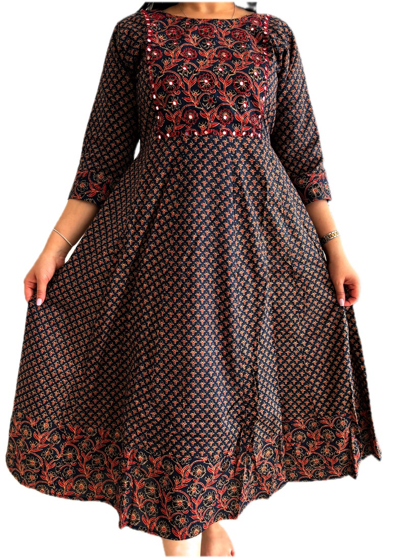 Zebees Soft Cotton Maternity Dress , Comfortable  Stylish