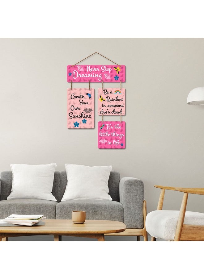 Artvibes Motivational Quote Decorative Wall Art MDF Wooden Wall Hanger for Living Room | Bedroom | Home Decor | Office | Gift | Quotes Decor Item | Wall Hanging For Home Decoration (WH_6501N)