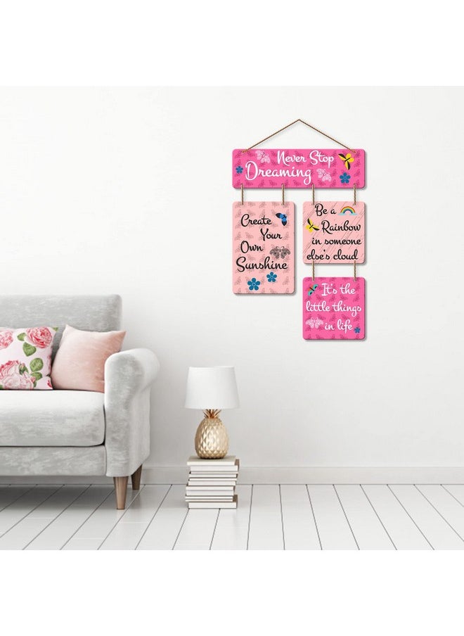 Artvibes Motivational Quote Decorative Wall Art MDF Wooden Wall Hanger for Living Room | Bedroom | Home Decor | Office | Gift | Quotes Decor Item | Wall Hanging For Home Decoration (WH_6501N)