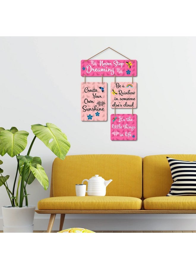 Artvibes Motivational Quote Decorative Wall Art MDF Wooden Wall Hanger for Living Room | Bedroom | Home Decor | Office | Gift | Quotes Decor Item | Wall Hanging For Home Decoration (WH_6501N)