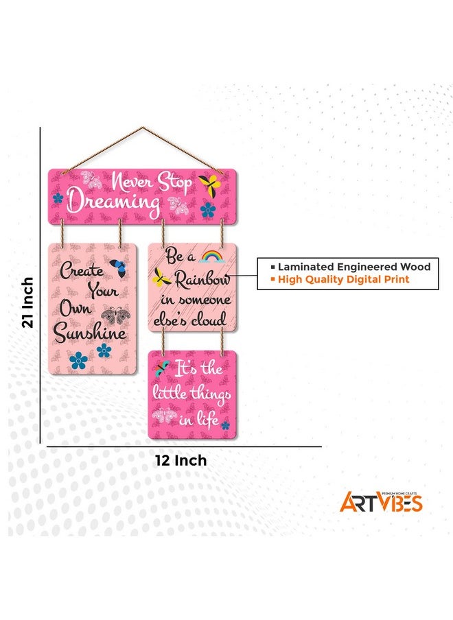 Artvibes Motivational Quote Decorative Wall Art MDF Wooden Wall Hanger for Living Room | Bedroom | Home Decor | Office | Gift | Quotes Decor Item | Wall Hanging For Home Decoration (WH_6501N)
