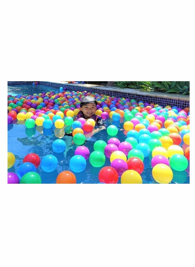 200 Soft Plastic Mini Play Balls with 8 Vibrant Colors - Crush Proof, No Sharp Edges, Non Toxic, Phthalate  BPA Free - Use in Baby or Toddler Ball Pit, Play Tents  Tunnels for Indoor  Outdoor