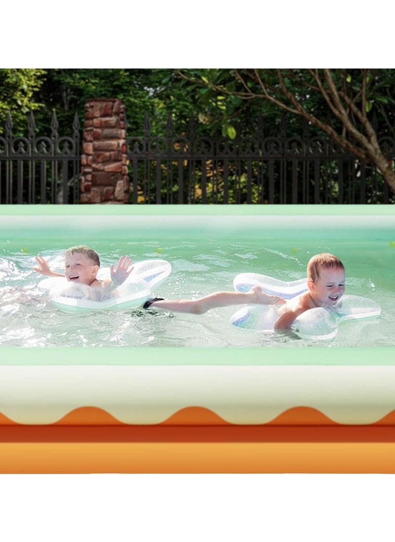 Swimming Pool Inflatable Swimming Pools for Kids Toddlers Adults 3 thickened layers garden pool Full-Sized Family Blow Up Pool Inflatable for Backyard Garden Outdoor (300*56*175CM)