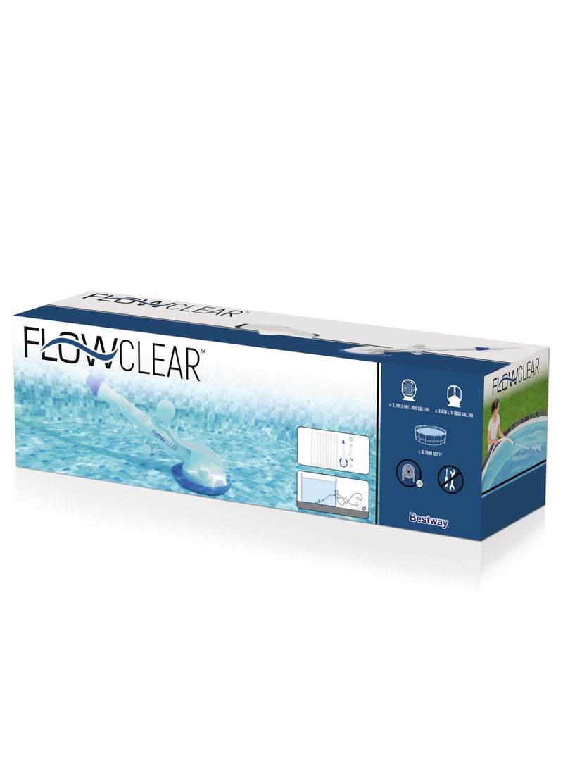 Bestway Flow Clear Aqua Sweeper Automatic Pool Vacuum  | Swimming Pool Cleaner | Easy to Use | Automatically Cleans Pool by Connecting to the Filter Pump