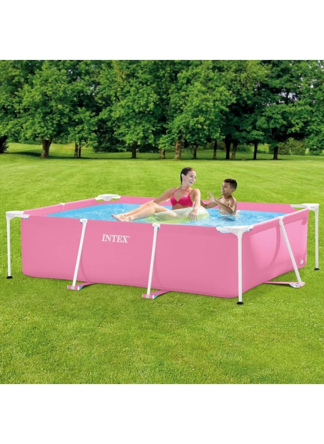 Intex Pink Rectangular Frame Pool Set 2.2mx1.5mx60cm