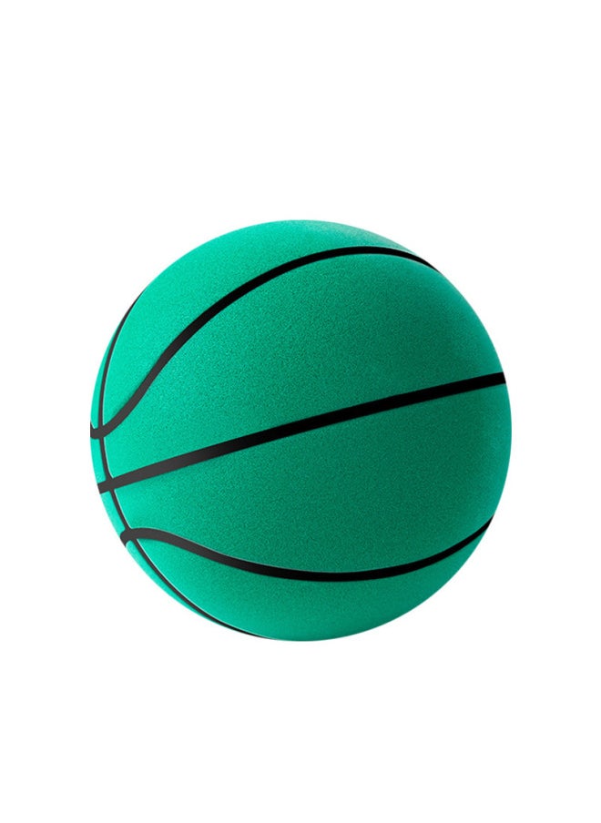 Support Temu Generation Silent Basketball Indoor Sports Training Pat Children Ball Silent Basketball Can Be Compressed By Foreign Trade-Color:-black Gold+basket-Diameter:No. 7 Silent Ball  Comes With A Net Bag