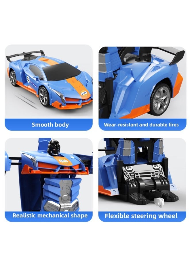 JZRC Remote Control Deformation Car King Kong Racing Car Charging Remote Control Deformation Car Electric Remote Control Car Children's Toys-Color:477 Rambo Police Car-Proportion:40MHz Remote Control (without Electricity)