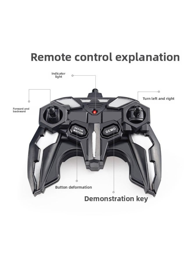 JZRC Remote Control Deformation Car King Kong Racing Car Charging Remote Control Deformation Car Electric Remote Control Car Children's Toys-Color:477 Rambo Police Car-Proportion:40MHz Remote Control (without Electricity)