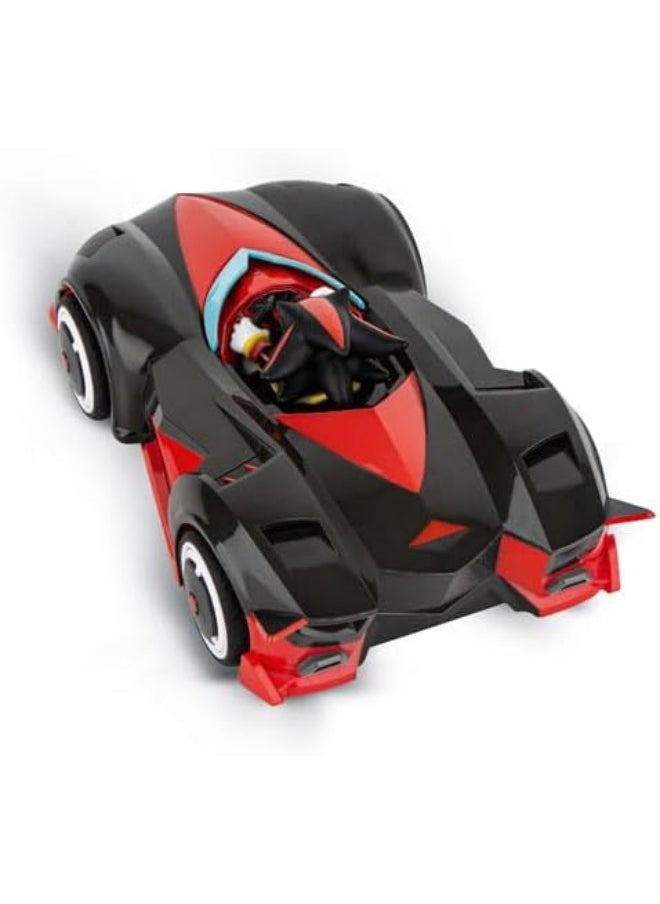 Carrera RC Team Dark-Shadow 1:20 Sonic Shadow Car with LED Lights, 2.4 GHz, Officially Licensed