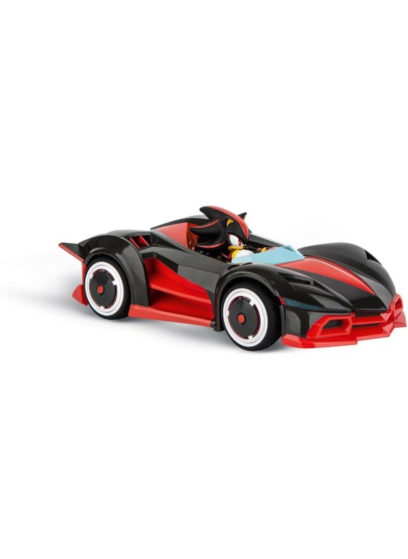 Carrera RC Team Dark-Shadow 1:20 Sonic Shadow Car with LED Lights, 2.4 GHz, Officially Licensed