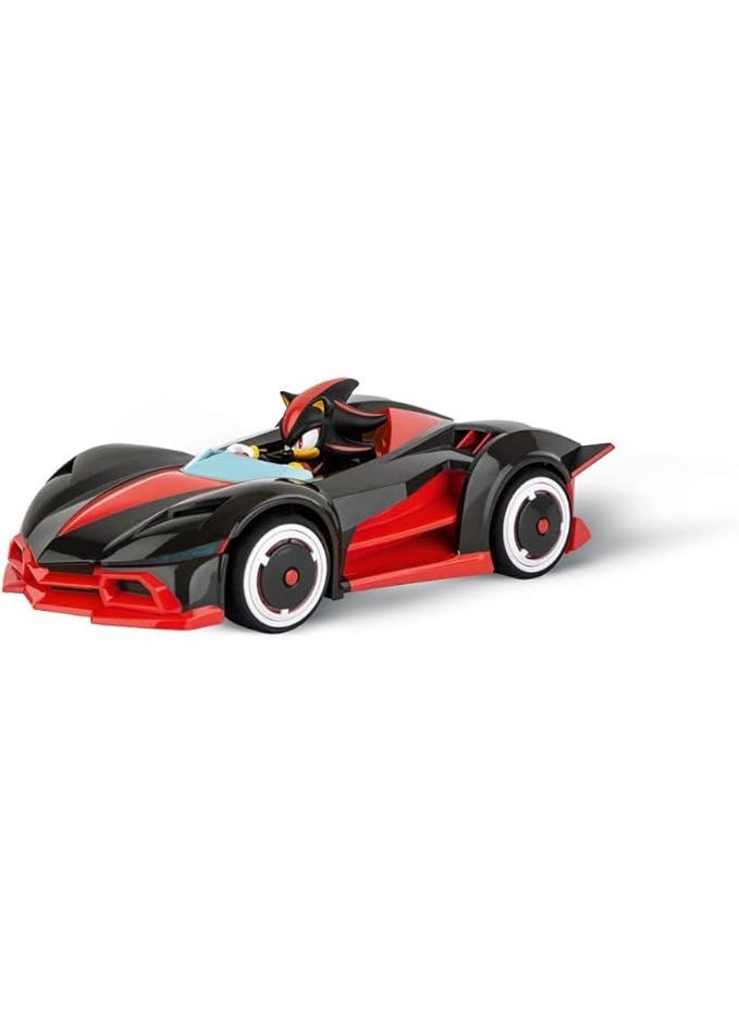 Carrera RC Team Dark-Shadow 1:20 Sonic Shadow Car with LED Lights, 2.4 GHz, Officially Licensed