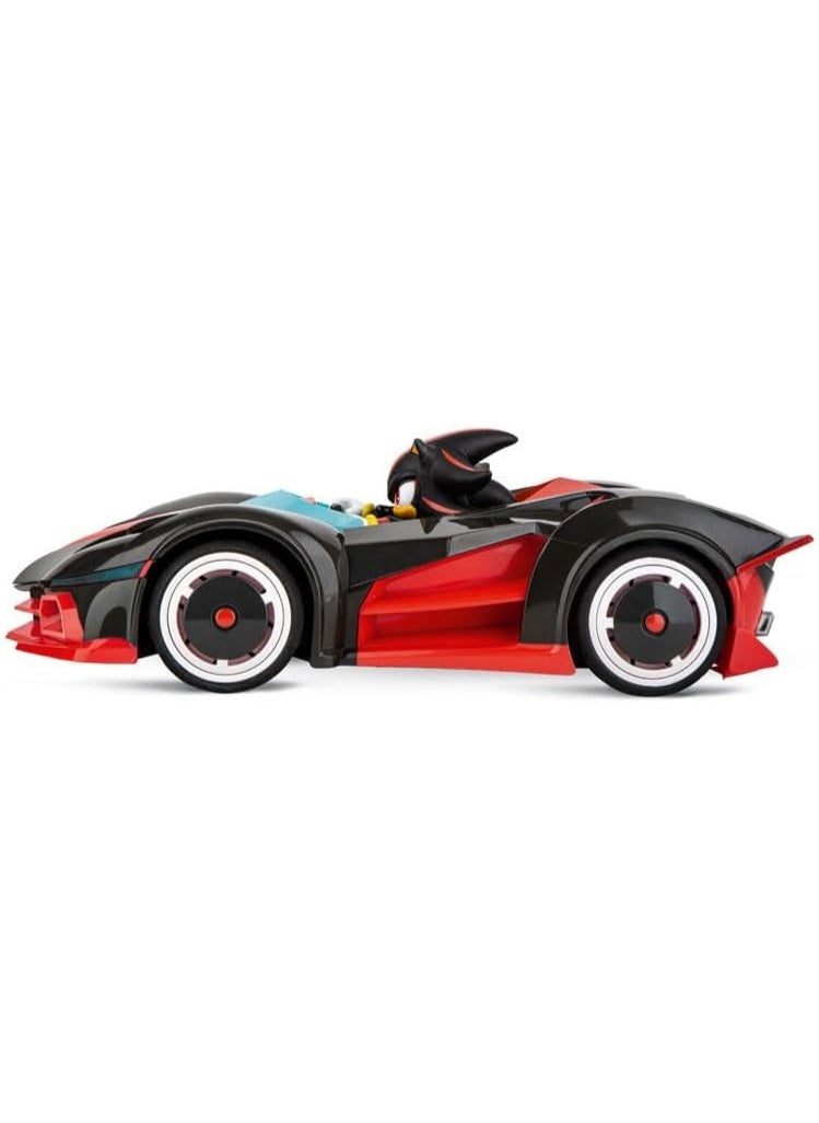 Carrera RC Team Dark-Shadow 1:20 Sonic Shadow Car with LED Lights, 2.4 GHz, Officially Licensed