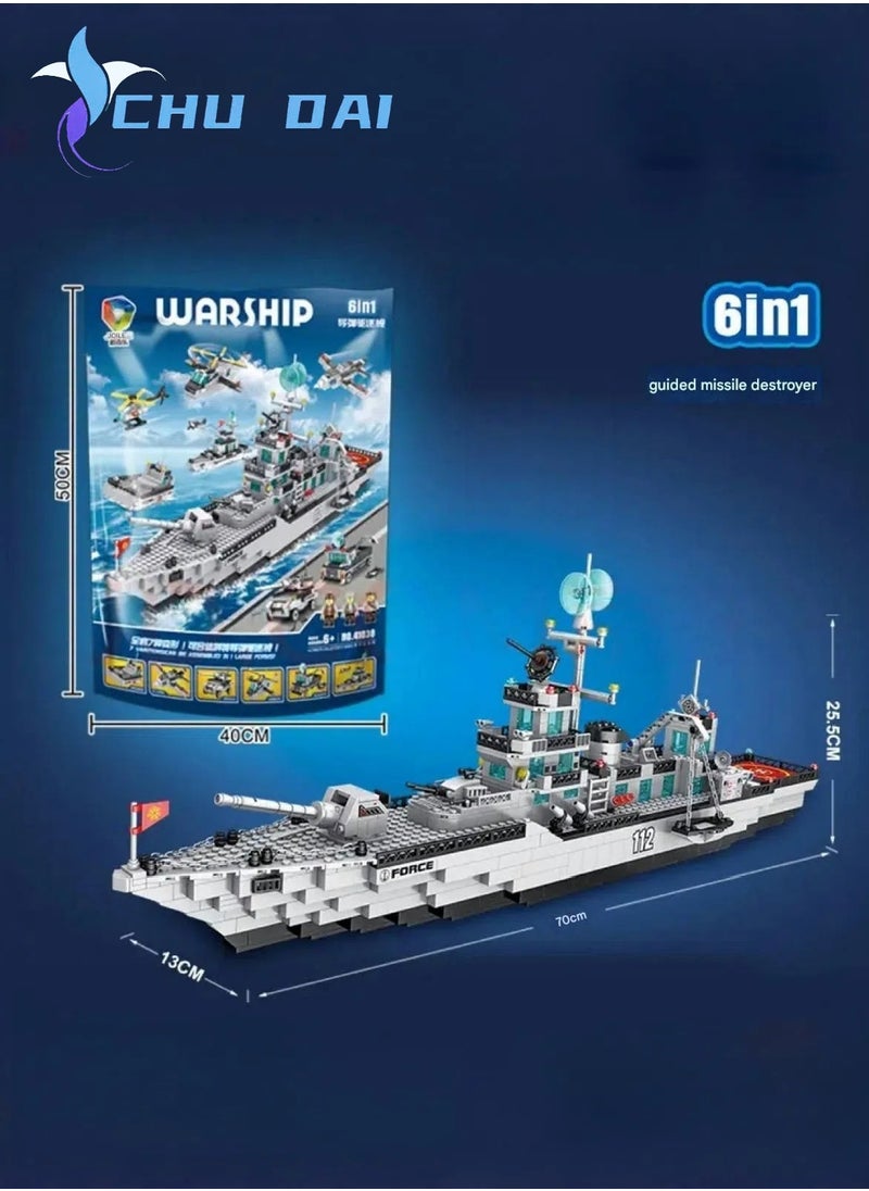 Warship Model Building Kit 1016PC - Premium Collectible for Teens  Adults (70x26cm)