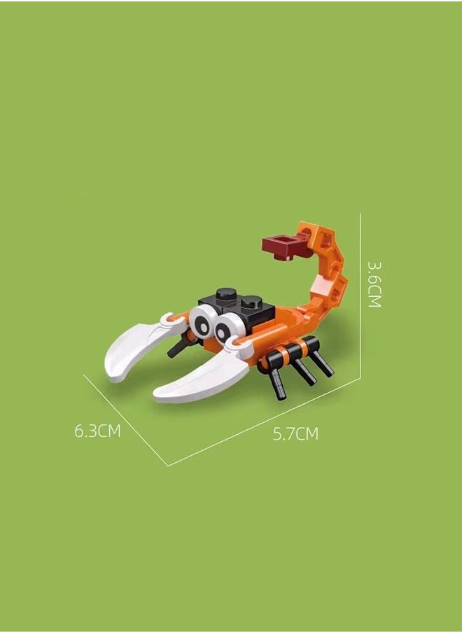 Insect Collection Animal Building Set,12PCS Mini Building Blocks Insects Animal Building Brick Sets Toys, Building Blocks Sets for Birthday Party Gift, Giftboxes