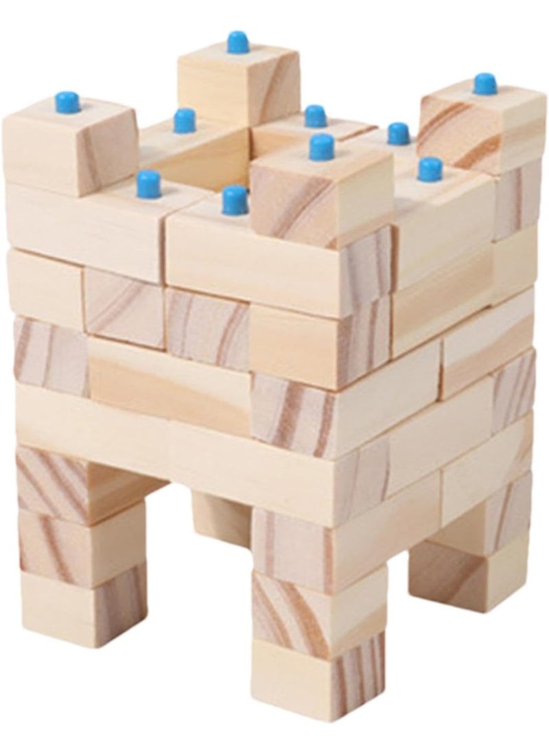 Wood Stacking Toy – Montessori Wooden Building Blocks for Toddlers and Kids