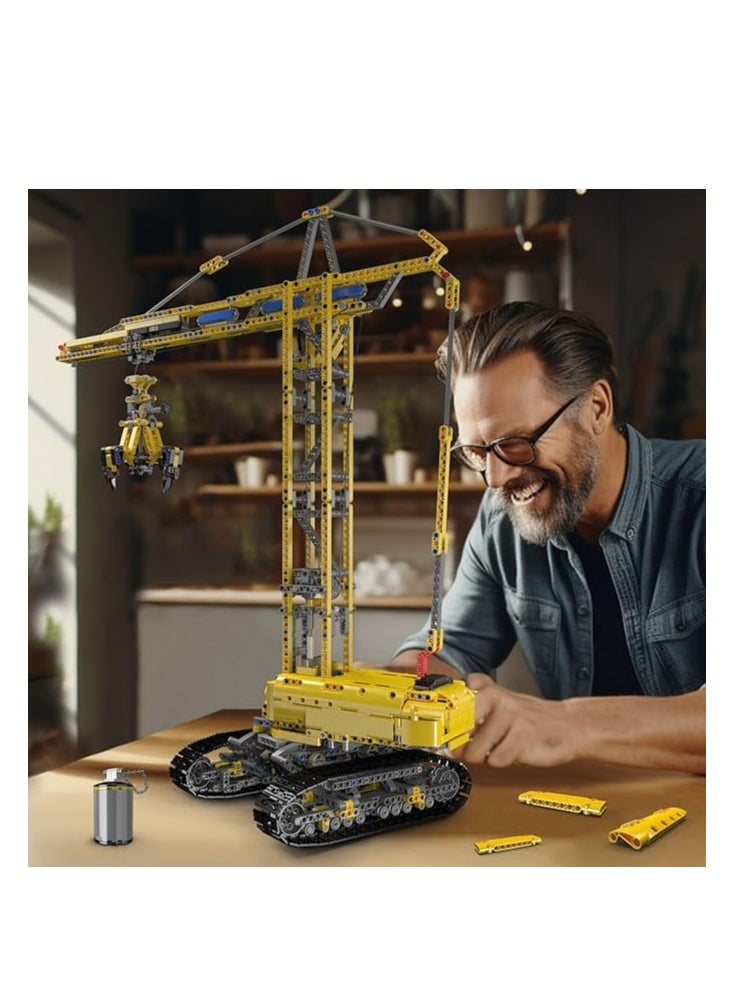 17059 Technology Tower Crane Fixture Building Blocks Kit,APP Remote Control Crane Toys, Educational Heavy Crane Model Blocks Set with Motor, Toy Gifts for Boys & Girls