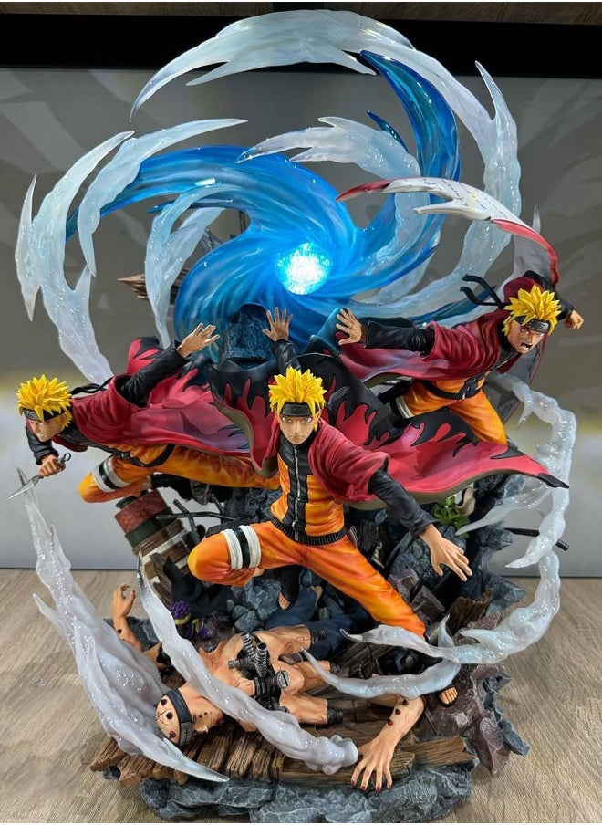 Naruto Ryukaze Naruto Action Figure Decorative Resin Sculpture Home Decor Statue, Art Figurine Home Ornament Decoration for Office, Living Room, Bedroom, Book Shelf, TV Cabinet, Desktop