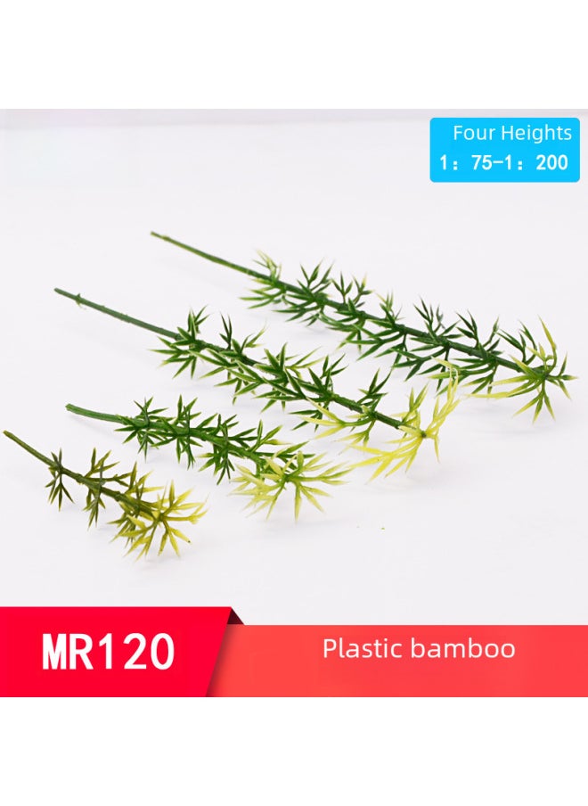Miniature Bamboo Model For Architectural Sandbox Scenery Realistic Plastic Micro Landscape Tree Diy Handmade Crafting Materials-Color:Bamboo 6cm A Tree