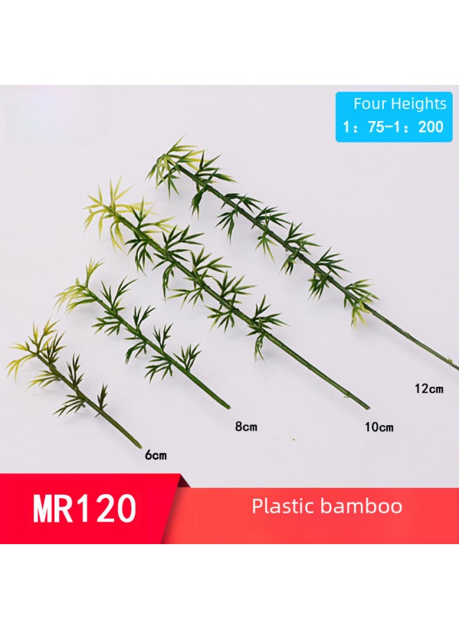 Miniature Bamboo Model For Architectural Sandbox Scenery Realistic Plastic Micro Landscape Tree Diy Handmade Crafting Materials-Color:Bamboo 6cm A Tree
