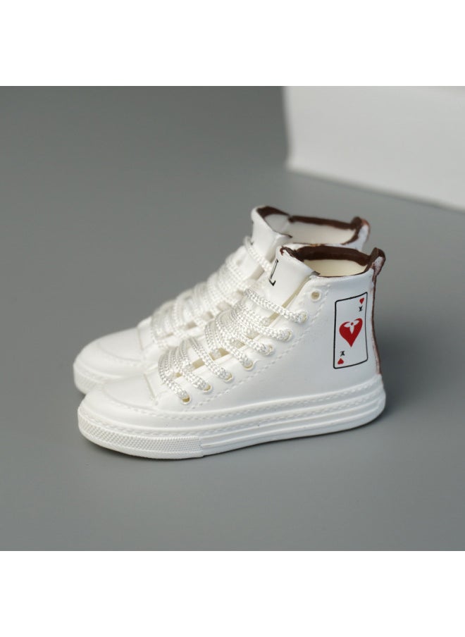 Labubu Labubu Doll Clothes 17cm Shoes Model 5cm Vinyl Toy Hand-made AJ Blind Box DIY High Luxury Series-Color:V. Home Red Peach