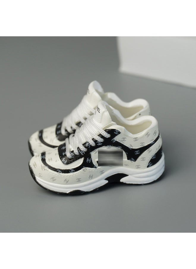 Labubu Labubu Doll Clothes 17cm Shoes Model 5cm Vinyl Toy Hand-made AJ Blind Box DIY High Luxury Series-Color:Incense. Home Torre Shoe 2.0 (White)