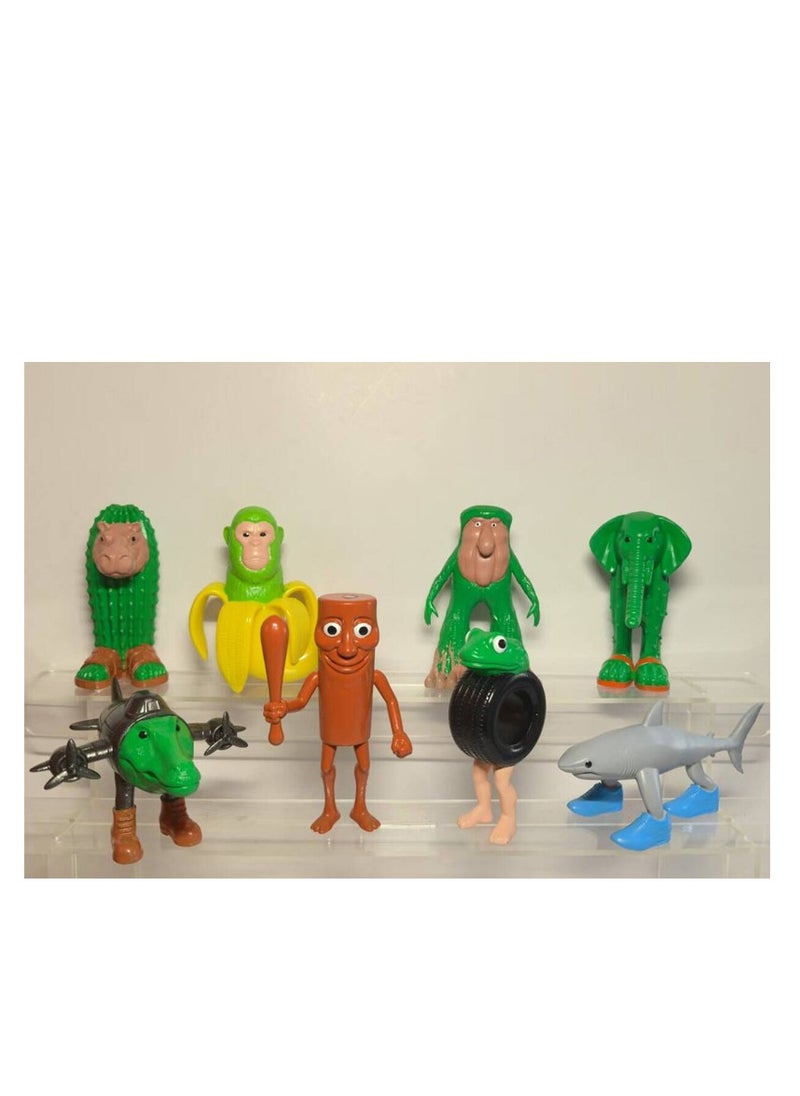 8 pcs  TungTungSahur Figure Toys For Fans  Series Figures Model Birthday Cake Toppers