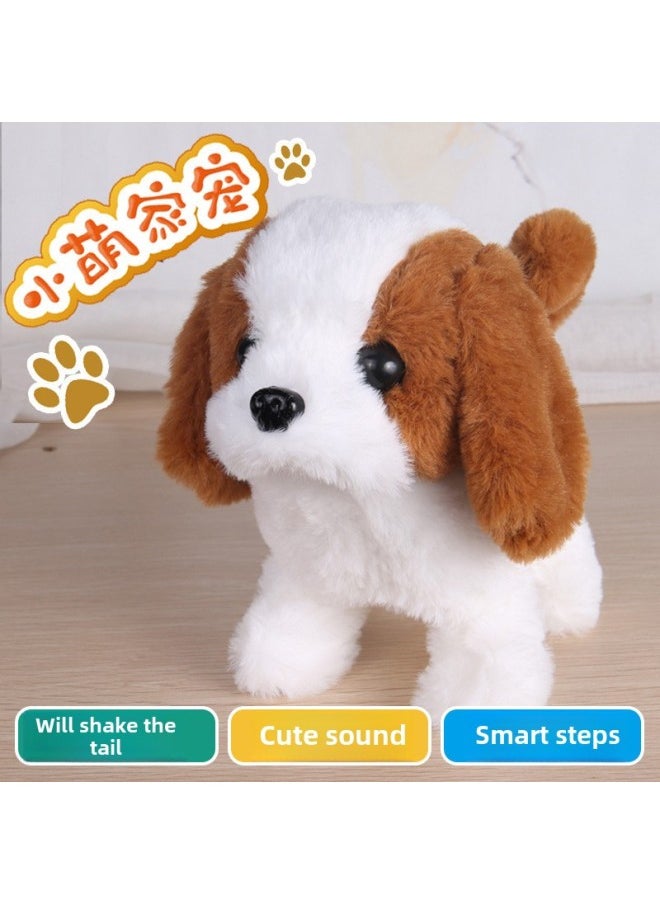 Children's Electric Plush Dog Walking Machine Dog Simulation Pet Baby Boys And Girls Baby Toys-Color:Little Teddy-Specifications:Bags