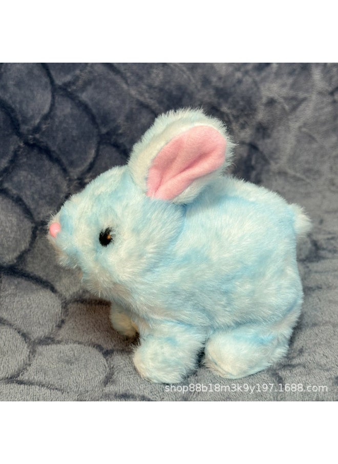 Children's Electric Plush Toy Pet Bunny Can Scream And Run Little White Rabbit Girl Gift Year Of The Rabbit Toy Wholesale-Color:Short-haired White Rabbit