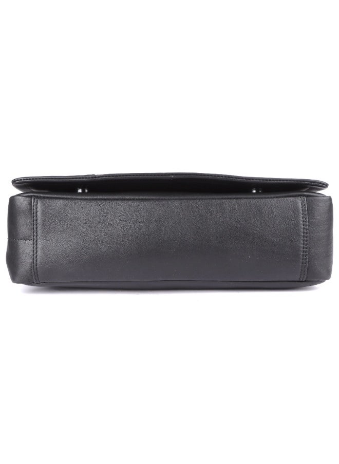 LAVERI Laptop Bag for Men - Leather Messenger Bag for Office - Fits up to 15 Inch Laptop - Shoulder Bag with Multiple Compartments - Executive Leather Bag for Work/Travel/Casual  - 2491