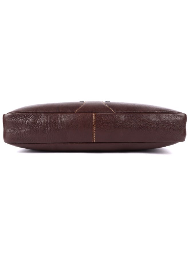 LAVERI Laptop Bag for Men - Leather Messenger Bag for Office - Fits up to 15 Inch Laptop - Shoulder Bag with Multiple Compartments - Executive Leather Bag for Work/Travel/Casual  - 2817