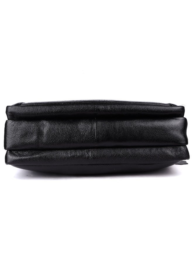 LAVERI Laptop Bag for Men - Leather Messenger Bag for Office - Fits up to 15 Inch Laptop - Shoulder Bag with Multiple Compartments - Executive Leather Bag for Work/Travel/Casual  - 2818