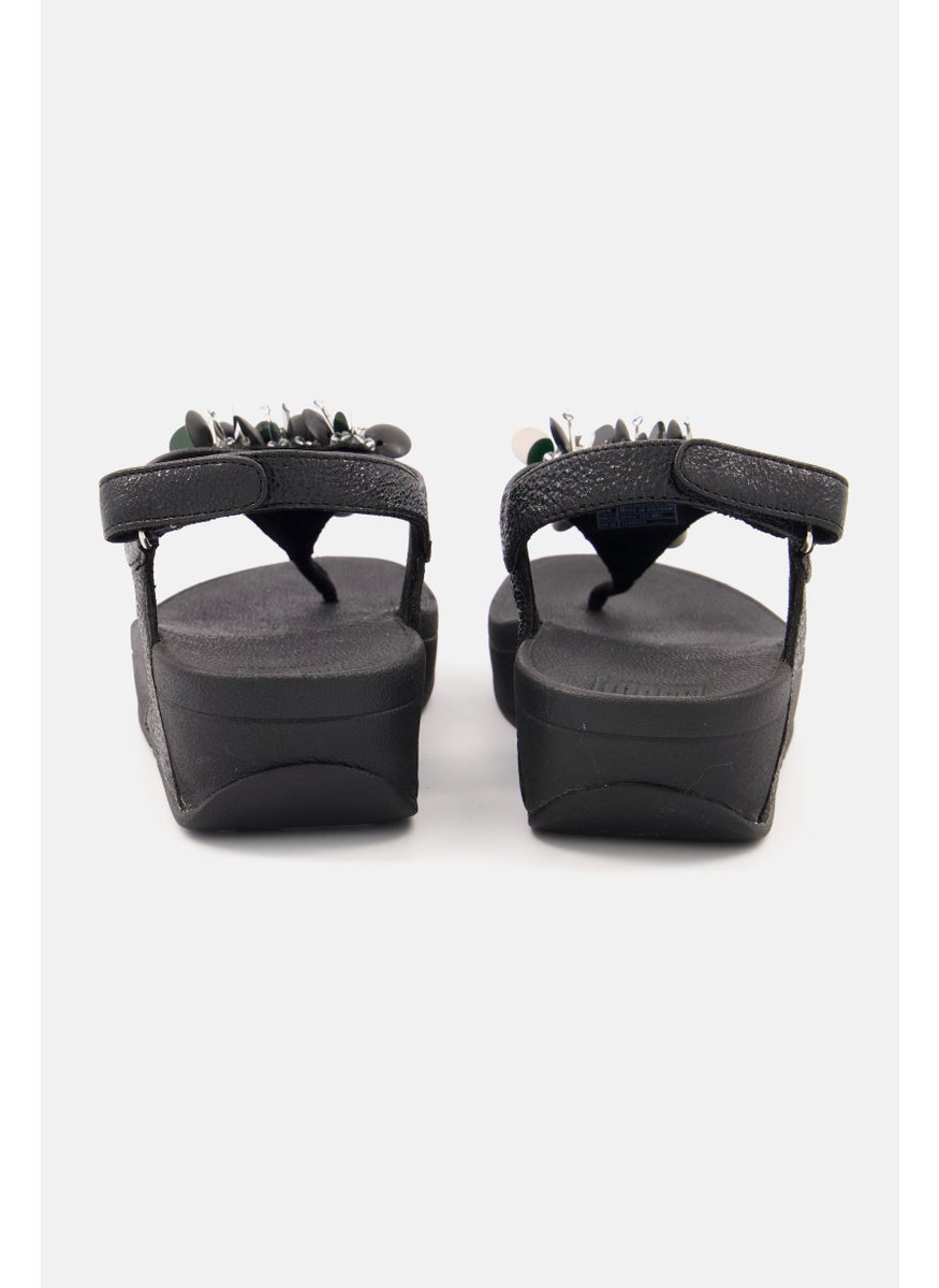 Women Boogaloo Back Strap Sandals, Black
