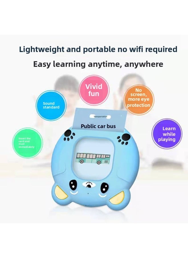 Children's Card Early Education Machine Chinese And English Bilingual Literacy Educational Enlightenment Look At The Picture With Audio Card Reading Learning Toy Manufacturers-Color:Ming Si Cat (basic Model) In Chinese And English