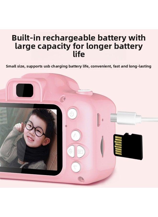 Children's Camera Toy Baby Cartoon Can Take Pictures Digital Camera Video Student Birthday Gift Cross Border-Color:(Special Price) List Record-Pink
