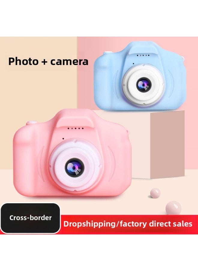Children's Camera Toy Baby Cartoon Can Take Pictures Digital Camera Video Student Birthday Gift Cross Border-Color:(Special Price) List Record-Pink