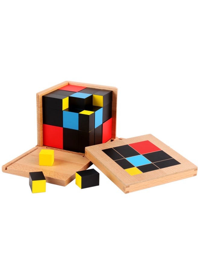 Montessori Teaching Aids Montessori Kindergarten Early Education Educational Toys Binomial Trinomial Square Space-Color:Professional Binomial