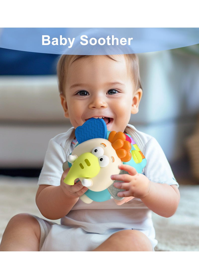 Montessori Baby Activity Cube - Elephant Sensory Toy for Infants & Toddlers, Carseat/Plane Travel Companion, Educational Gift for Kids Aged 6-18 Months & 2-3 Years - Developmental Learning Fun