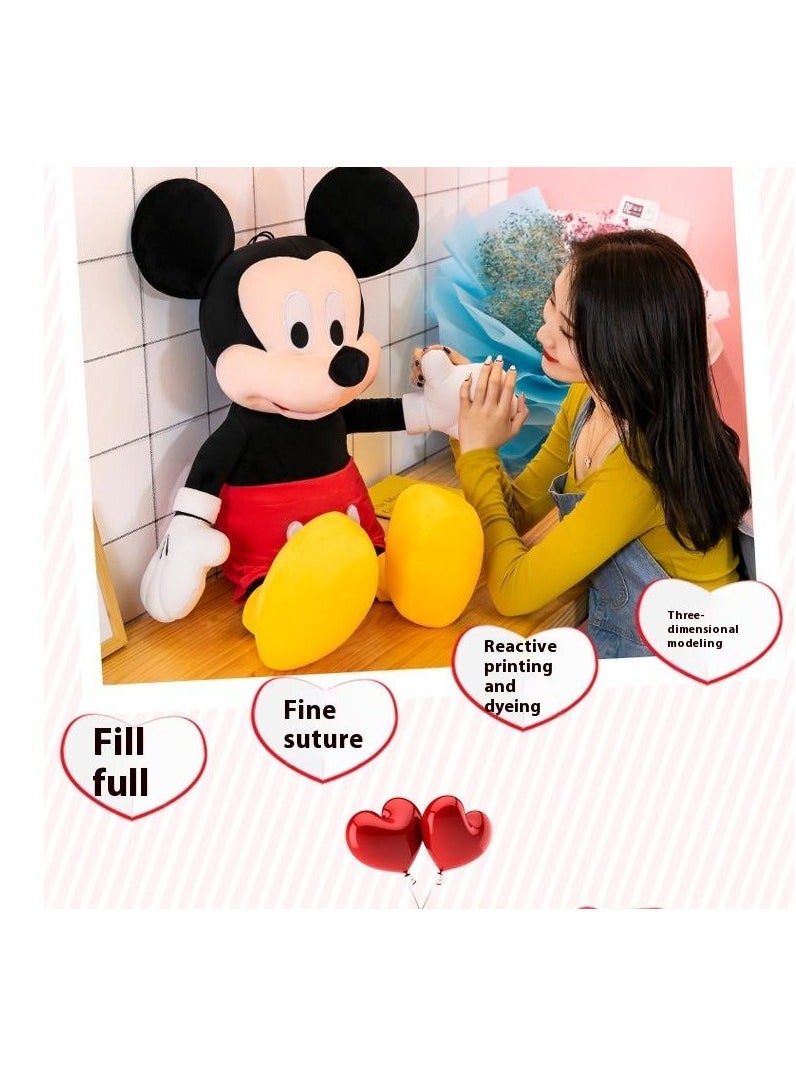 3-Piece Lovely Mickey And Minnie Mouse Stuffed Animal Throw Plushie Pillow Doll Soft Fluffy Friend Hugging Cushion-Present For Every Age And Occasion