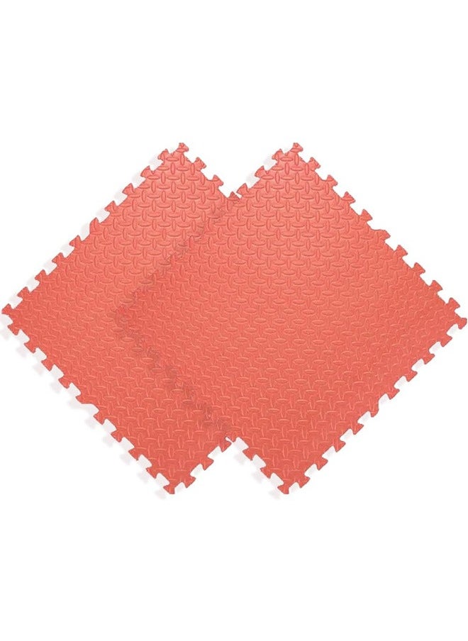 EVA Foam Mats  2 Pcs 60cmx60cmx2.5cm Foam Baby Play Mat Soft Gym Home Exercise Kids Play Baby Crawling Workout Mat Garage Floor Tiles Indoor Outdoor Fitness(Red)