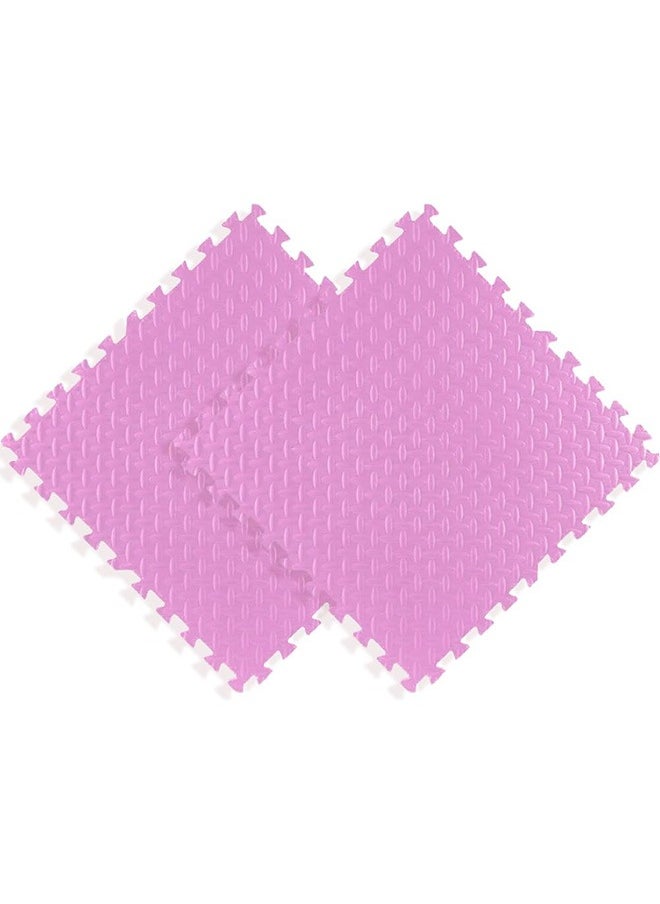 EVA Foam Mats  2 Pcs 60cmx60cmx2.5cm Foam Baby Play Mat Soft Gym Home Exercise Kids Play Baby Crawling Workout Mat Garage Floor Tiles Indoor Outdoor Fitness(Pink)